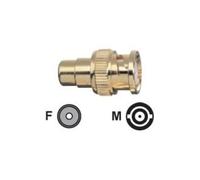 Oehlbach - Adaptateur vidéo - RCA femelle pour BNC mâle - or