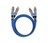Oehlbach BEAT! Stereo-Set - Câble audio - RCA (M) pour RCA (M) - 1 m - bleu