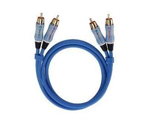 Oehlbach BEAT! Stereo-Set - Câble audio - RCA (M) pour RCA (M) - 1 m - bleu