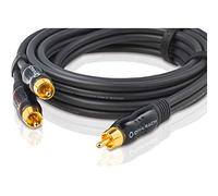 Oehlbach Câble audio 23702 2x Cinch-RCA mâle - 1x Cinch-RCA mâle 2 m anthracite contacts dorés