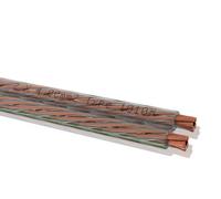 Oehlbach câble de Haut-Parleur 2 x 4 mm ² Vendu au mètre Transparent