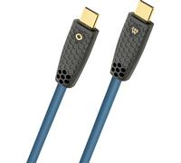Oehlbach Câble USB-C USB-C® mâle 0.5 m pétrole blindage par tresse, contacts dorés D1C9565