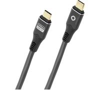 Oehlbach Câble USB-C Pulse CC – 20 Gbps, 240 W, OFC, Gaine TPE – Anthracite 3 m