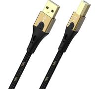 Oehlbach Câble USB USB 2.0 USB-A mâle, USB-B mâle 0.50 m noir/or D1C9540