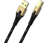 Oehlbach Câble USB USB 2.0 USB-A mâle, USB-B mâle 5.00 m noir/or D1C9544