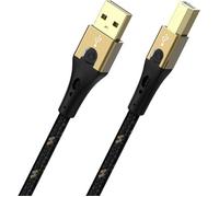 Oehlbach Câble USB USB 2.0 USB-A mâle, USB-B mâle 5.00 m noir/or D1C9544