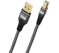 Oehlbach Câble USB USB 2.0 USB-A mâle, USB-B mâle 5 m anthracite D1C9377