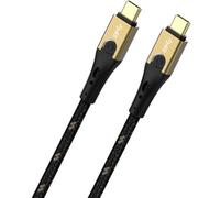 Oehlbach Câble USB 3.2 Gen2 USB-C mâle/mâle 0,50 m noir/or D1C9530