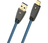 Oehlbach Câble USB USB-A mâle, USB-C® mâle 3 m pétrole blindage par tresse D1C9563