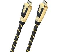 OEHLBACH Carb Connect Câble HDMI 2.1 ultra haut de gamme 8K 60Hz 4K 120Hz Cuivre hypercristallin (HPOCC) 4x Conducteurs intérieurs séparés blindés Connecteur or 24 carats Gaine en tissu et connecteur