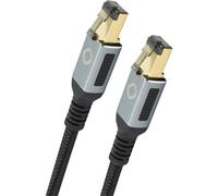 Oehlbach Câble patch RJ45 D1C13355 CAT 8.1 5 m noir contacts dorés blindage triple 1 pc