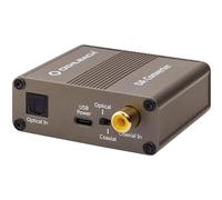 OEHLBACH Digi Bridge Convertisseur audio numérique/analogique coaxial/optique, R-L/jack, connecteur d'alimentation USB de type C, puce Cirrus Logic, marron