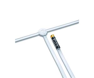 Oehlbach Digital Wire Two - Antenne Passive Dab+ pour réception Radio Dab 75 Ohm - Antenne d'intérieur avec Utilisation Flexible et Montage Mural - Blanc