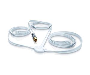 Oehlbach FM Wire - Antenne FM Passive pour la réception Radio FM/FM - 75 Ohm - antenne intérieure à Usage Flexible et Montage Mural - Blanc