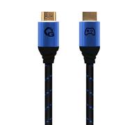 OEHLBACH GAMING New Game Blue - 2 mètres - Câble HDMI 2.1b - Certifié Ultra High Speed 8K@60Hz, eARC, ALLM, VRR, DSC - Compatible avec PS5, Xbox Series X/S, Nintendo Switch, PC - Noir - 1 pièce