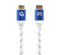 OEHLBACH GAMING New Game Blue - 5 mètres - Câble HDMI 2.1b - Certifié Ultra High Speed 8K@60Hz, eARC, ALLM, VRR, DSC - Compatible avec PS5, Xbox Series X/S, Nintendo Switch, PC - Blanc - 1 pièce