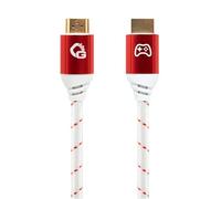 OEHLBACH GAMING New Game Red - 5 mètres - Câble HDMI 2.1b - Certifié Ultra High Speed 8K@60Hz, eARC, ALLM, VRR, DSC - Compatible avec PS5, Xbox Series X/S, Nintendo Switch, PC - Blanc - 1 pièce