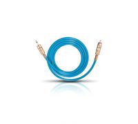 Cinch-RCA / Jack audio Câble de raccordement [1x Cinch-RCA mâle - 1x Jack mâle 3.5 mm] 5.00 m bleu contacts dorés Oehlbach NF 113