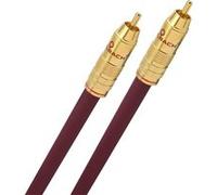 Cinch-RCA audio Câble de raccordement [1x Cinch-RCA mâle - 1x Cinch-RCA mâle] 3.00 m bordeaux contacts dorés Oehlbach NF 214 SUB