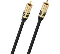 Oehlbach NF Sub, câble de subwoofer Cinch, câble Audio 2m, OFC, Rond, Noir