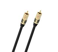 Oehlbach NF Sub, câble de subwoofer Cinch, câble Audio 5m, OFC, Rond, Noir