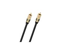 Oehlbach NF Sub, câble de subwoofer Cinch, câble Audio 5m, OFC, Rond, Noir