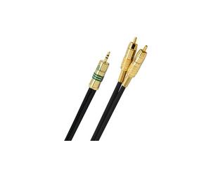 Oehlbach NF1 Jack - Câble adaptateur en Y Mini-Jack 3,5 mm / RCA de 1 m