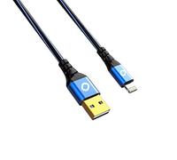 Oehlbach Plus USB A sur Apple Lightning câble 0,25 m Noir/Bleu