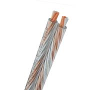 Oehlbach Rattle Snake 6 SP Câble de haut-parleur stéréo Hi-FI de qualité supérieure avec OFC et cuivre sans oxygène argenté, fabriqué en Allemagne, mini bobine de 2 x 6 mm², 4 m