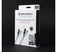 Oehlbach Silver Express Plus Câble Phono Cinch 2,0 m Masse RCA Doré