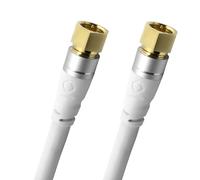 Oehlbach SL Câble SAT (F-PLUG) 1.0m Blanc | ✅ Liquidation : parti=parti