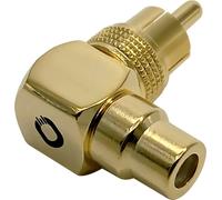 Oehlbach Sound-AD 90 Adaptateur d'angle RCA [1x Cinch-RCA mâle - 1x Cinch-RCA femelle]