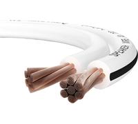 Oehlbach Speaker Wire 2 x 4 mm (1 m) blanc - Câbles d'enceintes