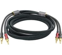 OEHLBACH Transform Dual Plug - Câble de haut-parleur avec fiches banane et cosses interchangeables - Cuivre OFC 300 W Puissance 300 W Excellente conductivité Connecteurs flexibles Plaqué or 24 carats