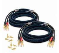 OEHLBACH Transform Dual Plug - Câble de haut-parleur avec fiches banane et cosses interchangeables - Cuivre OFC 300 W Puissance 300 W Excellente conductivité Connecteurs flexibles Plaqué or 24 carats