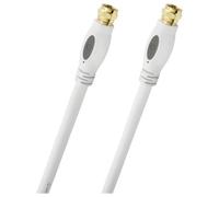 OEHLBACH Transmission Plus S câble coaxial 0,75 m Type F Blanc