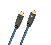 Oehlbach Câble USB Type‑C USB Flex Charge CC – 240 W, 480 Mbps, gaine TPE, 1 m, pétrole