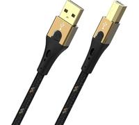 Oehlbach Câble USB USB 2.0 USB-A mâle, USB-B mâle 1.00 m noir/or D1C9541