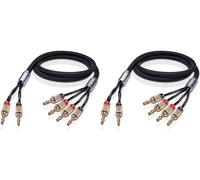 Oehlbach XXL Fusion Four Bananes - Câbles d'Enceintes Prémontés (2 x 2 m)