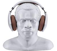 Oehlbach Support casque Stand in Silence – Fait à la main synthétique pour gros et lourds casques – Blanc