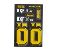 ÖHLINS Set d'Autocollants pour Fourche à Suspension RXF36