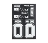 ÖHLINS Set d'Autocollants pour Fourche à Suspension RXF36