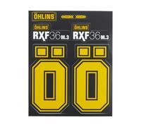 ÖHLINS Set d'Autocollants pour Fourche à Suspension RXF36