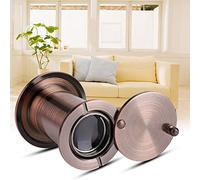 oeil de boeuf oeil de boeuf Visionneuse de Miroir de Porte Grand Angle de 22 Mm ¨¤ 220 Degr¨¦s, Verre Optique de S¨¦curit¨¦ ¨¤ Domicile et Mat¨¦riau en Laiton, Adapt¨¦ ¨¤ une