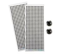 Oeil de leurre de pêche réaliste - 500 pièces d'yeux adhésifs de 6 mm, réfléchissante réaliste, Application Facile, Couche adhésive Durable avec Liaison Ferme | Yeux artificiels pour appâts de