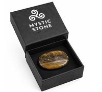 Oeil de tigre pierre naturelle - Pierre de protection et courage | Minéral poli pour méditation Reiki chakras | Amulette spirituelle homme femme | Cadeau force et énergie positive