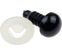 Oeil ou museau - diamètre 6 mm - 10pcs - Noir