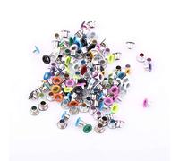 Oeillet 3mm, Kit 500pcs oeillets métal coloré aluminium de 3mm pour chaussures Vêtements Sac artisanat DIY projet sans rondelles