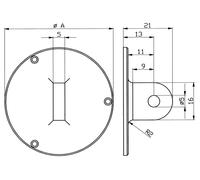 KÄFER œillet panneau arrière pour bague extérieure Ø 58 mm (4000851549)
