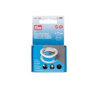 Prym Ösen Scheiben, rot/silberfarbig, vearbeitbar mit dem 542542 Œillets avec rondelles, 11 mm, rouge/argenté, utilisables avec l'outil Vario Creative Tool, Laiton, 11, Set de 20 Pièces